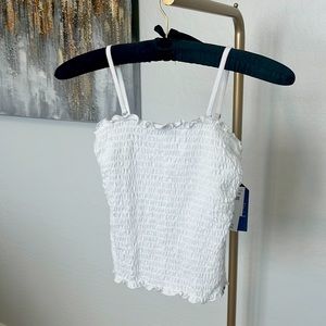 Abercrombie Kids Removable Strap White Tank 11/12 NWT